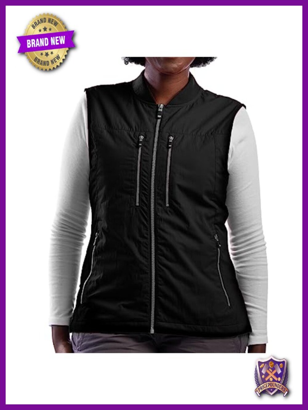 SCOTTeVEST Womens Lightweight Travel Vest 9 Hidden Pockets Utility